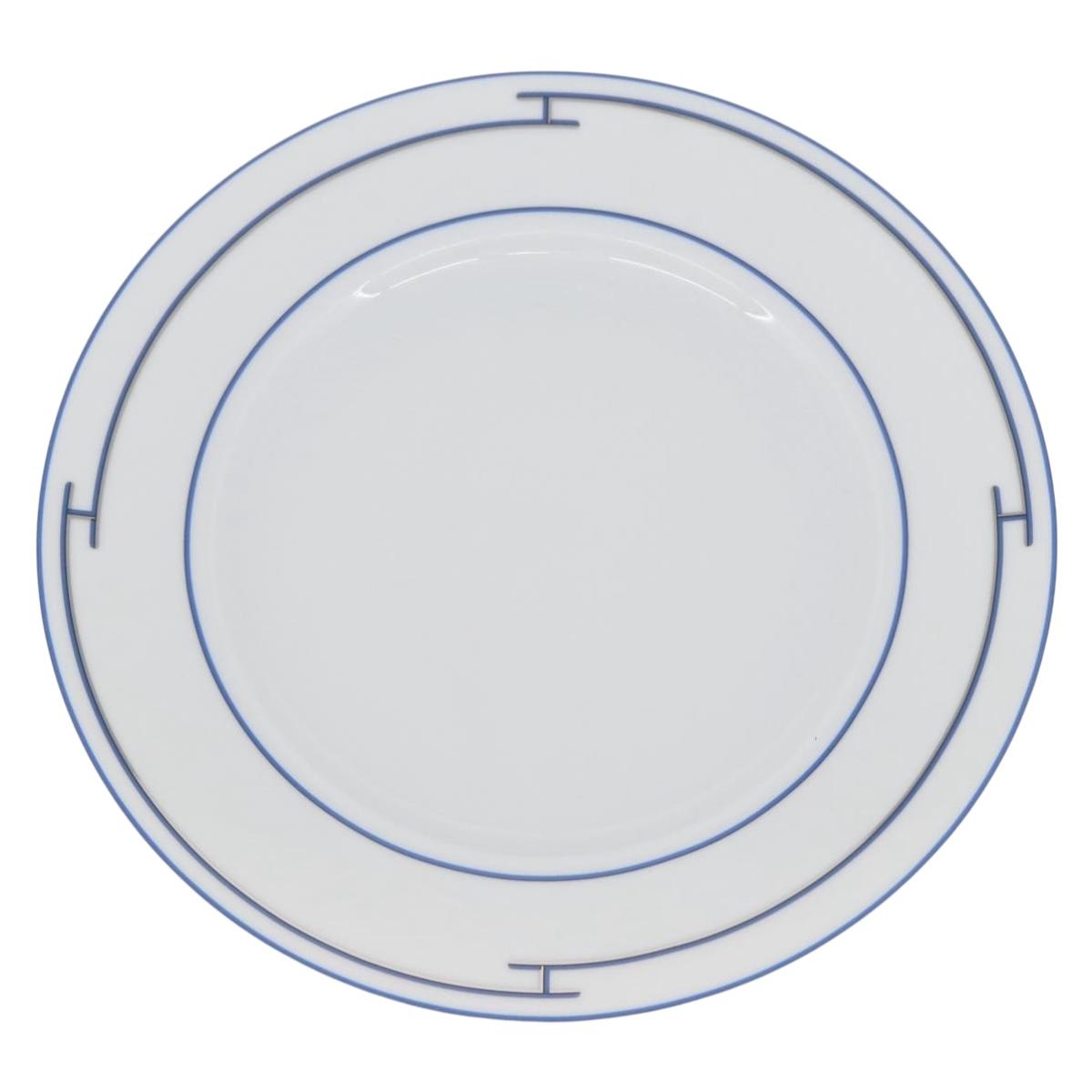 HERMES Rhythm Plate Pottery White Auth am11022M
