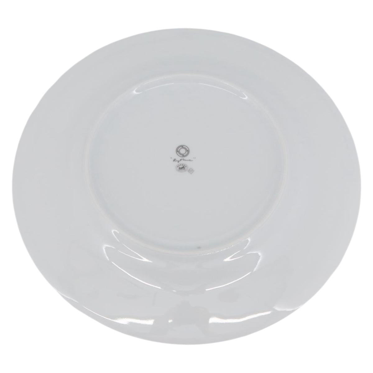 HERMES Rhythm Plate Pottery White Auth am11022M
