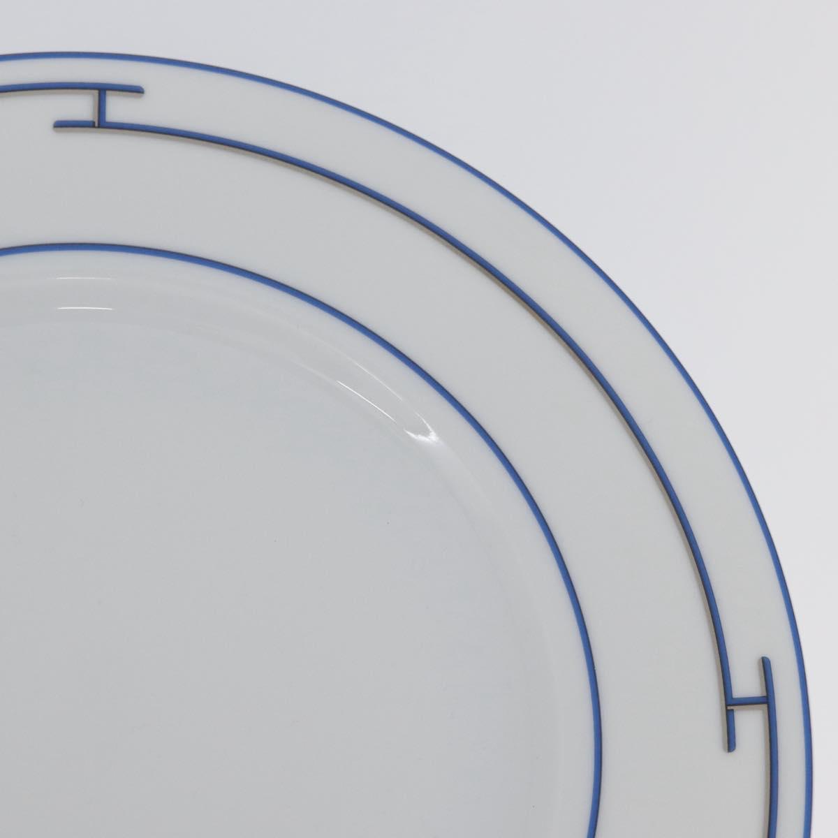 HERMES Rhythm Plate Pottery White Auth am11022M