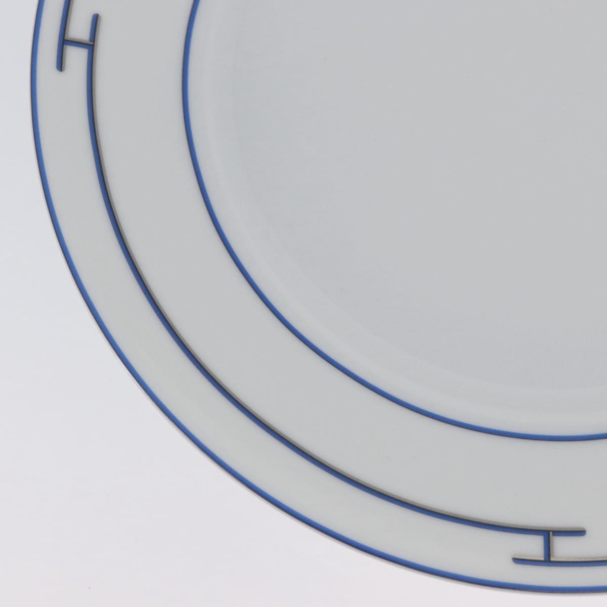 HERMES Rhythm Plate Pottery White Auth am11022M