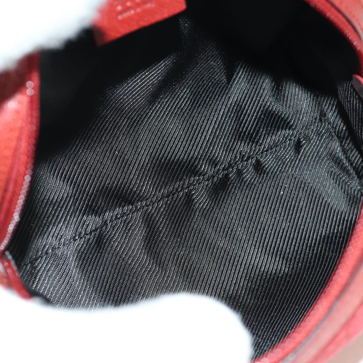 GUCCI GG Canvas Pouch Red 29595 Auth am11024V