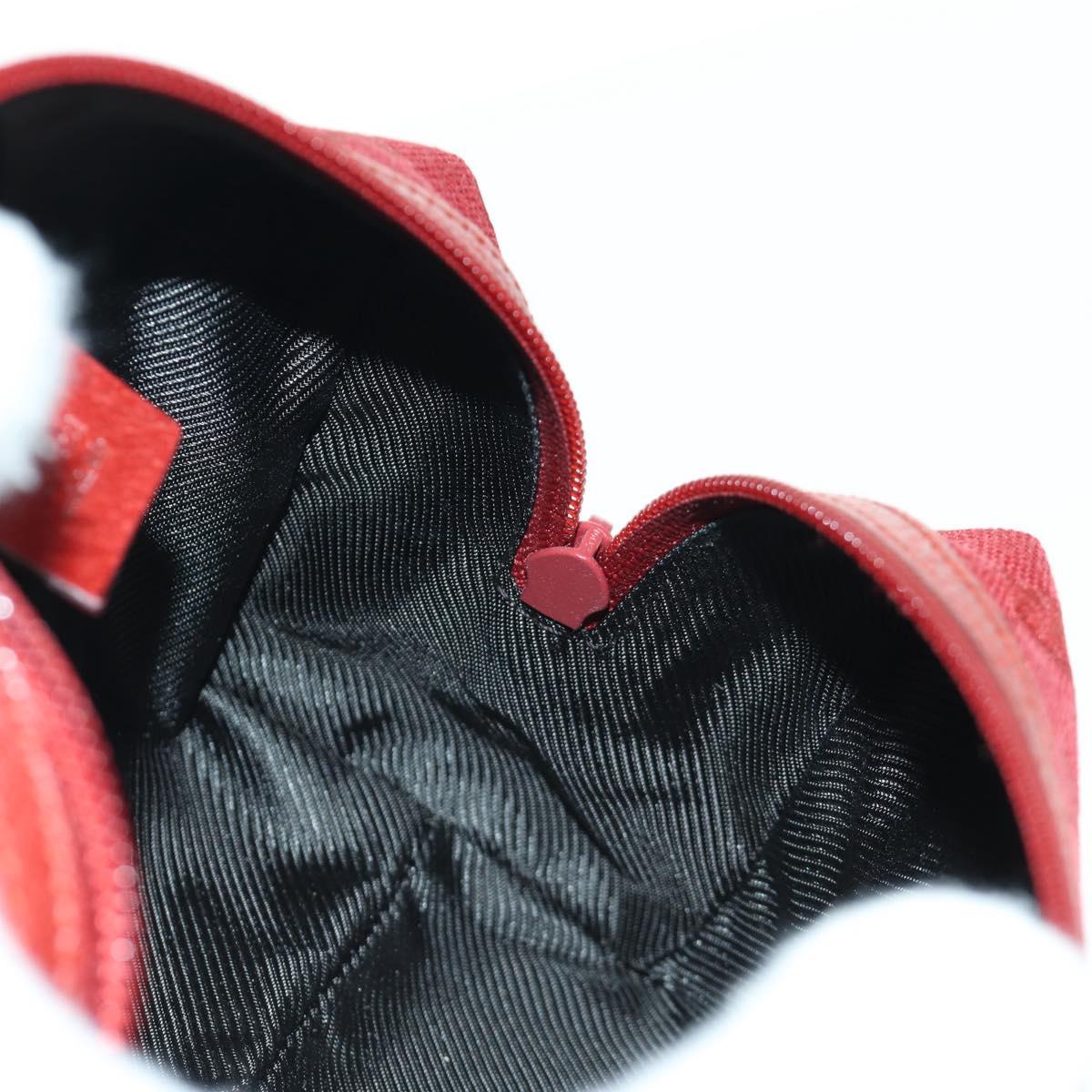 GUCCI GG Canvas Pouch Red 29595 Auth am11024V