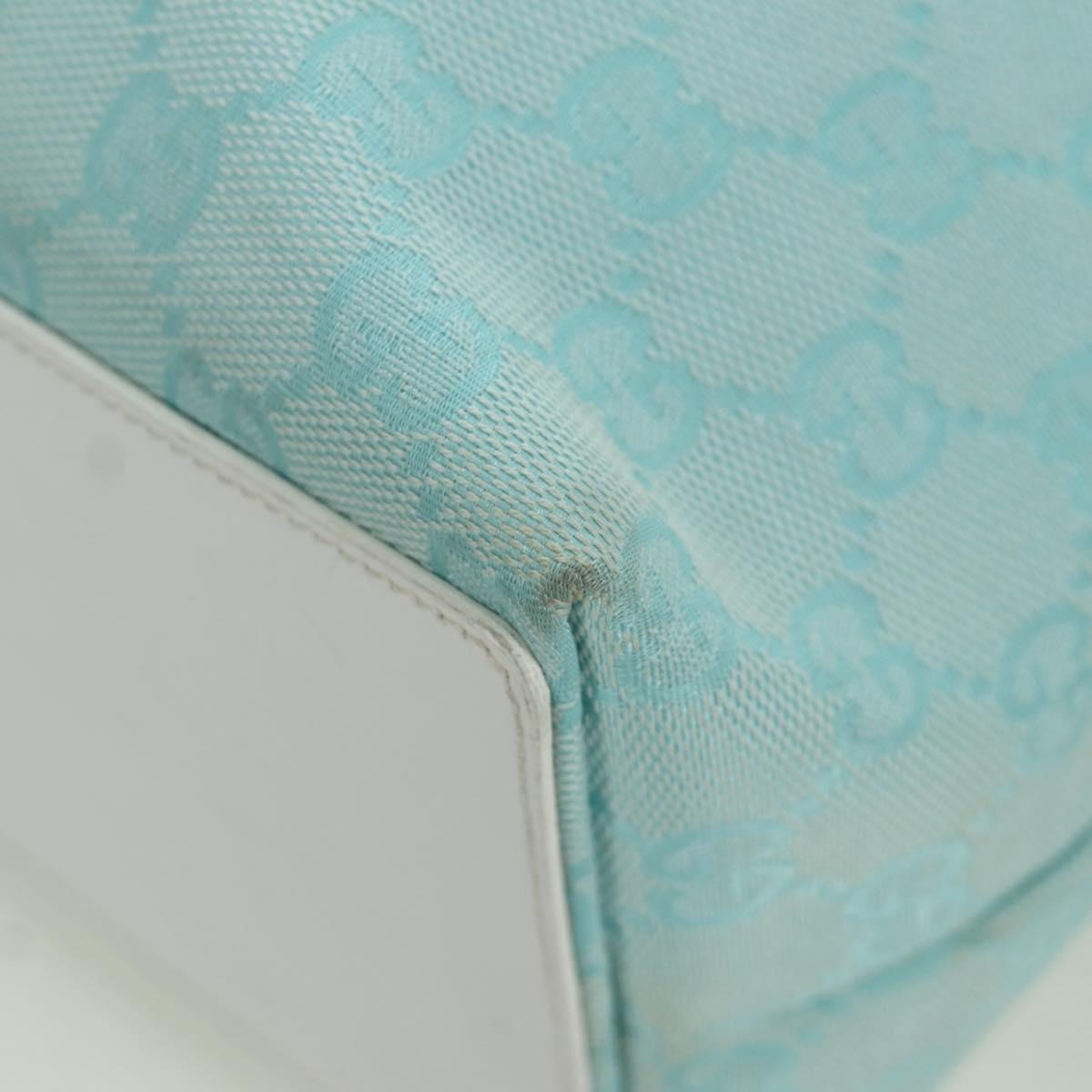 GUCCI GG Canvas Tote Bag Blue Gold 002 1098 3444 Auth am11029A