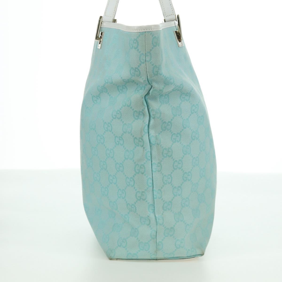 GUCCI GG Canvas Tote Bag Blue Gold 002 1098 3444 Auth am11029A