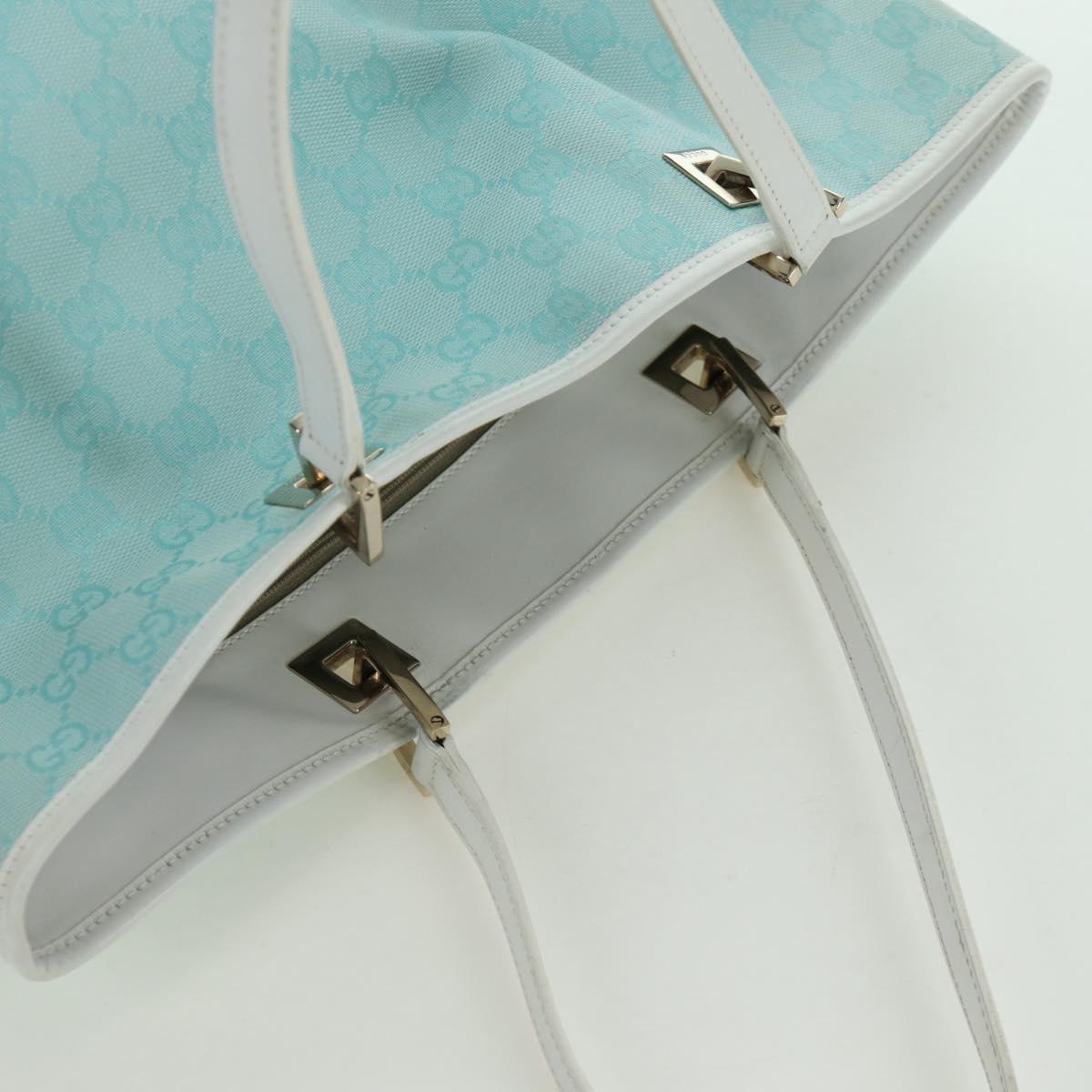 GUCCI GG Canvas Tote Bag Blue Gold 002 1098 3444 Auth am11029A
