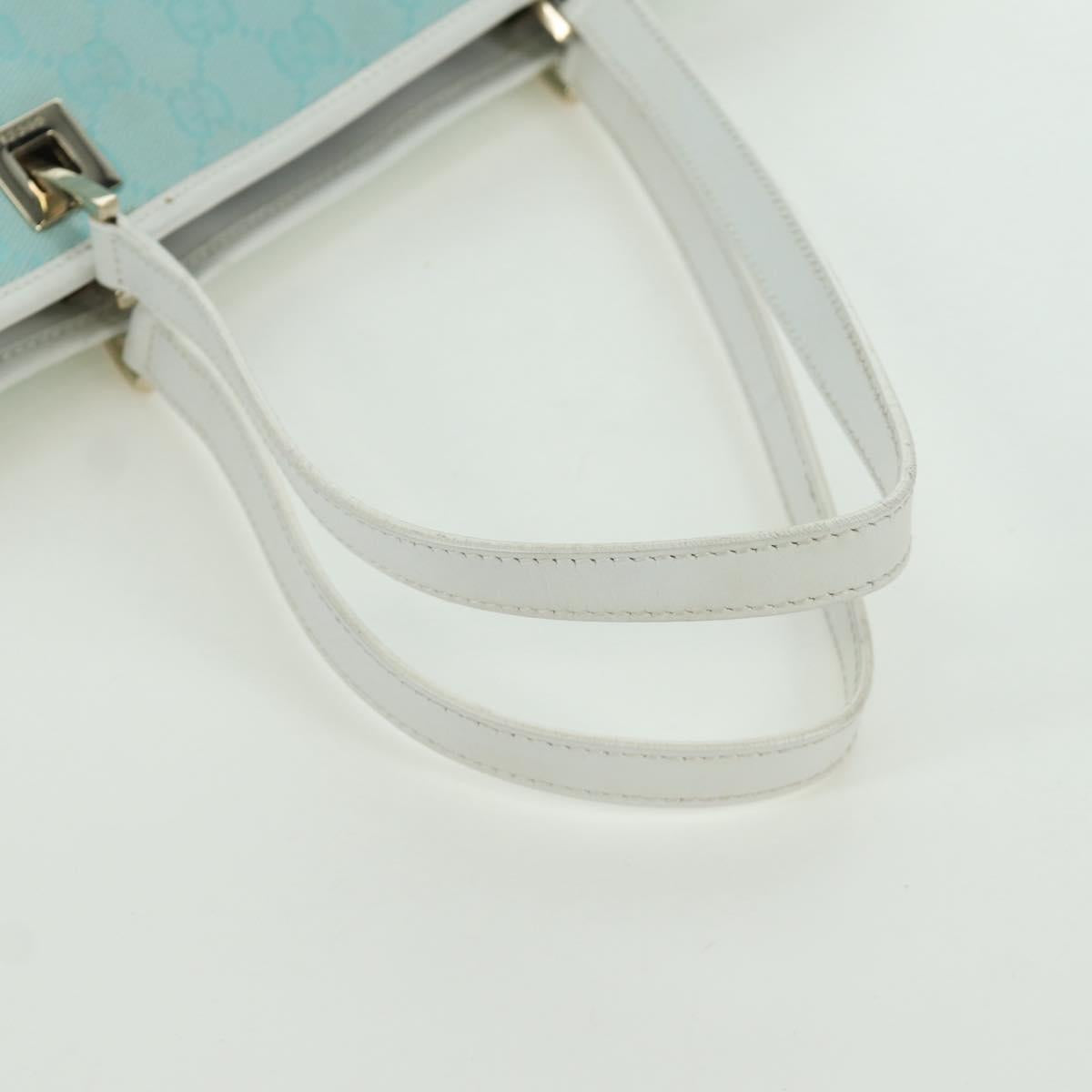 GUCCI GG Canvas Tote Bag Blue Gold 002 1098 3444 Auth am11029A