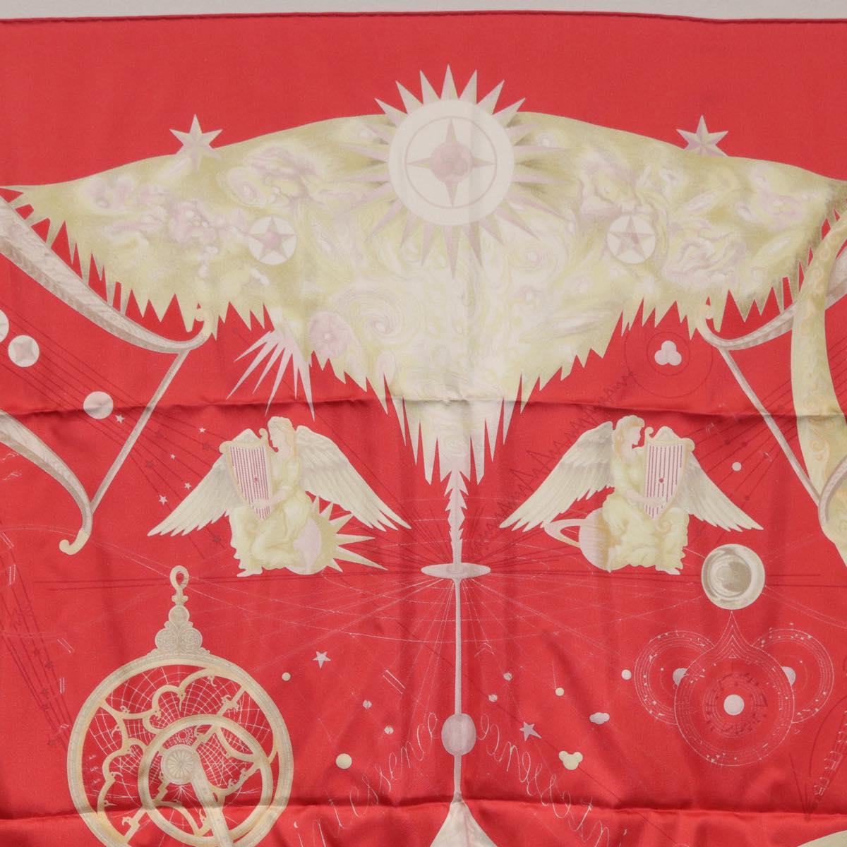 HERMES Carre 90 Scarf Silk ""QUINTESSENCE"" Red Auth am11039V
