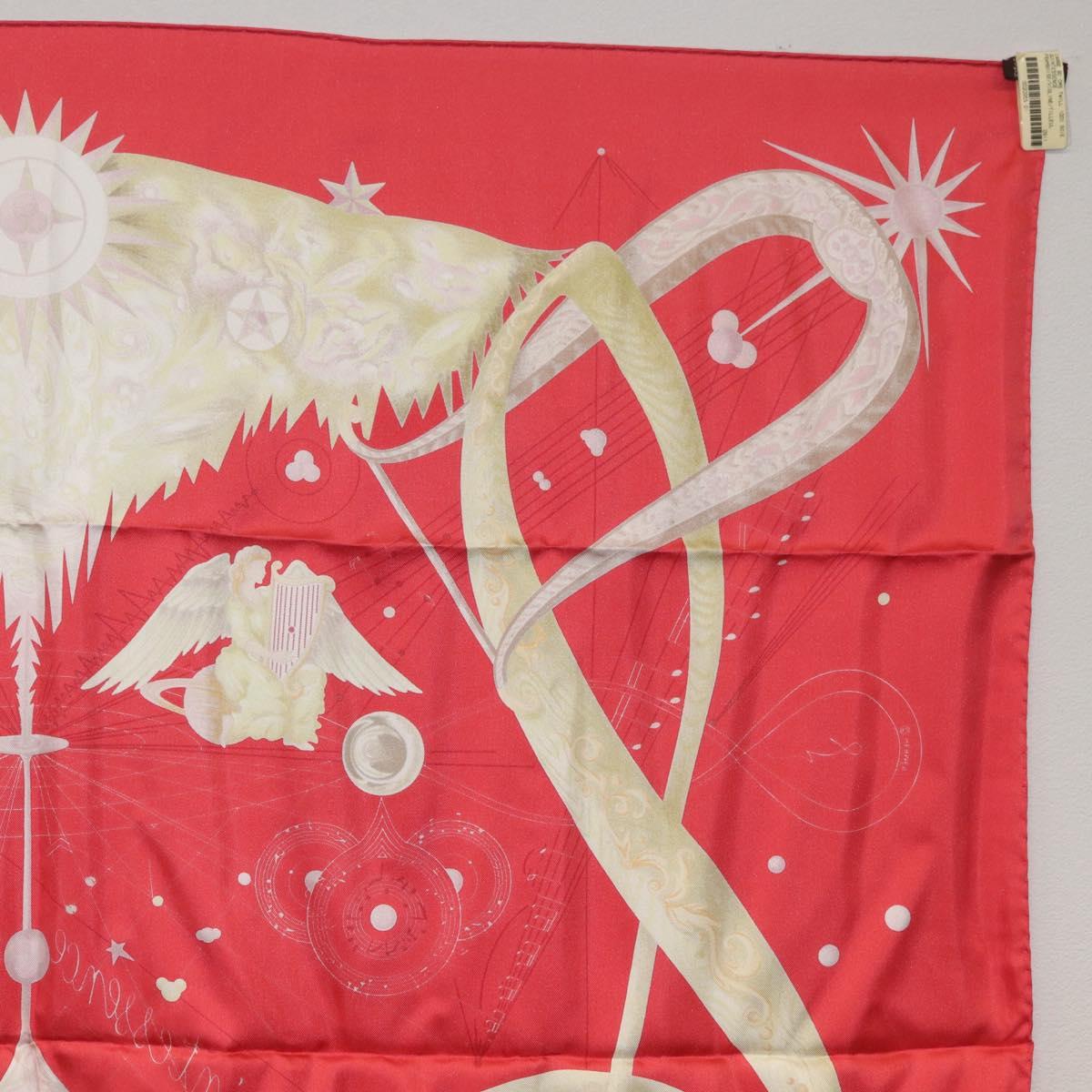 HERMES Carre 90 Scarf Silk ""QUINTESSENCE"" Red Auth am11039V
