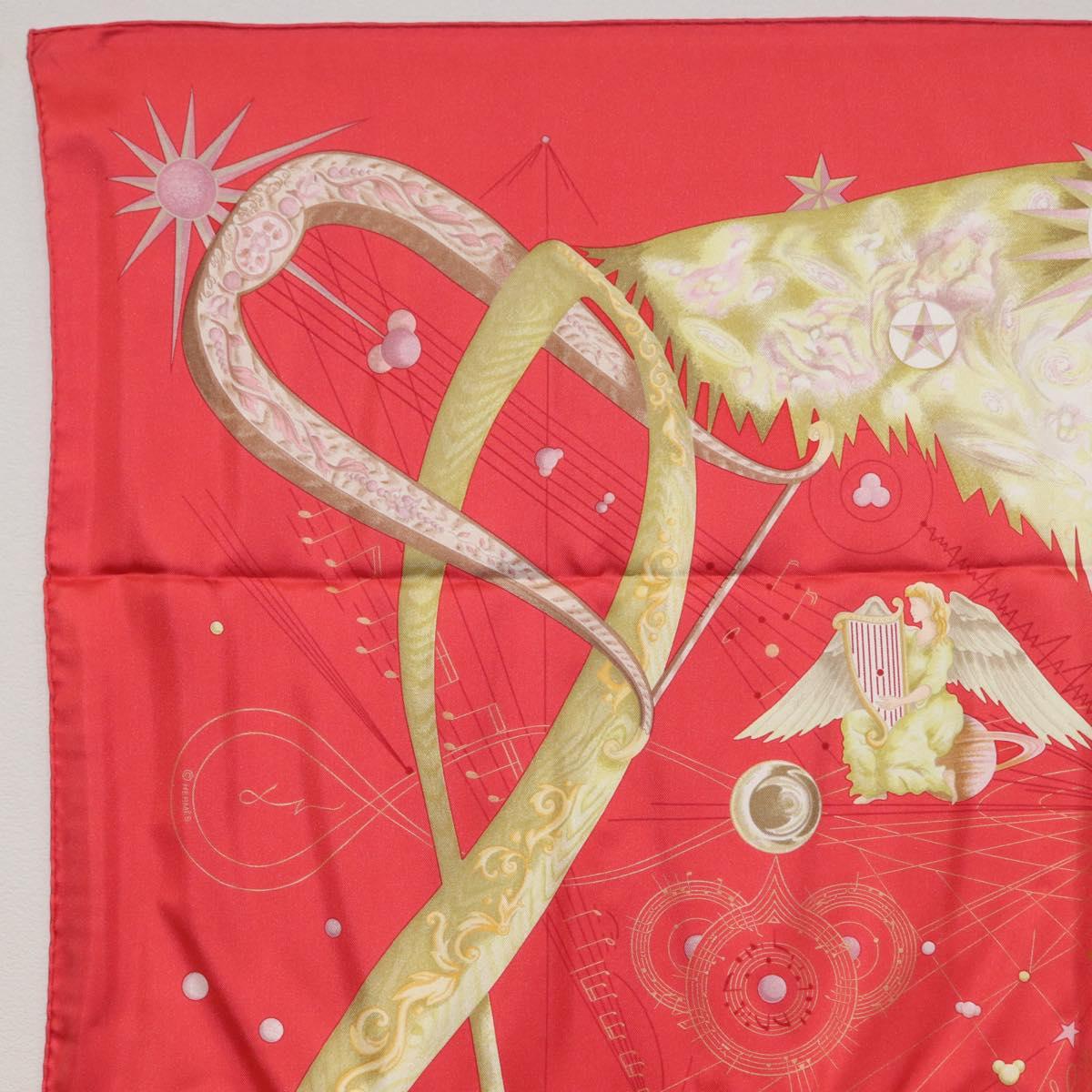 HERMES Carre 90 Scarf Silk ""QUINTESSENCE"" Red Auth am11039V