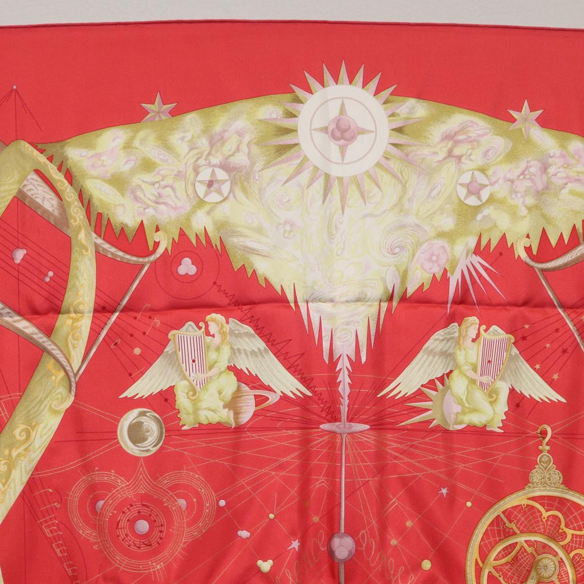 HERMES Carre 90 Scarf Silk ""QUINTESSENCE"" Red Auth am11039V