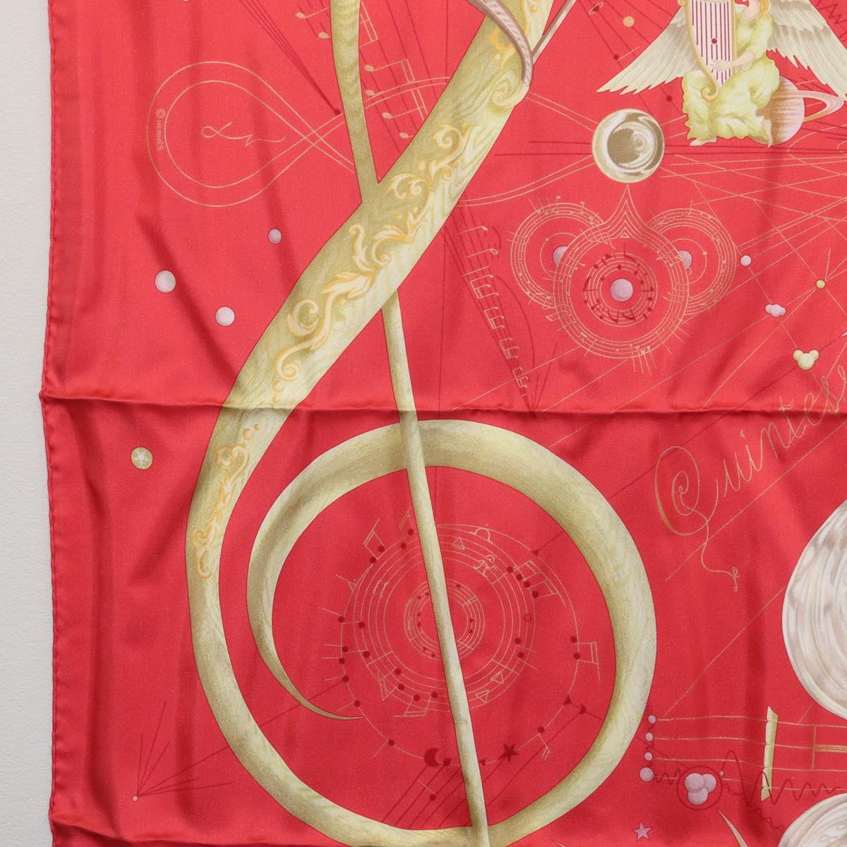 HERMES Carre 90 Scarf Silk ""QUINTESSENCE"" Red Auth am11039V