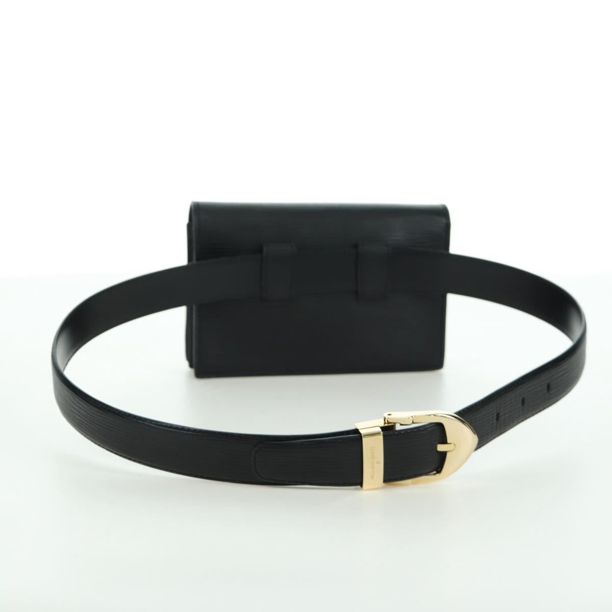 LOUIS VUITTON Epi Ceinture Tilsitt Pochette Pouch Black M52592 LV Auth am11042V