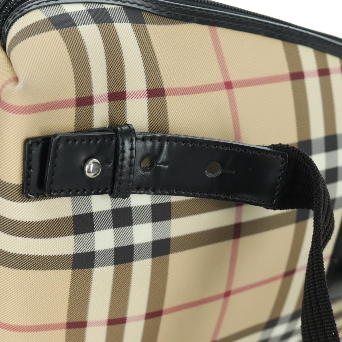 BURBERRY Nova Check Backpack PVC Beige Auth am11045V