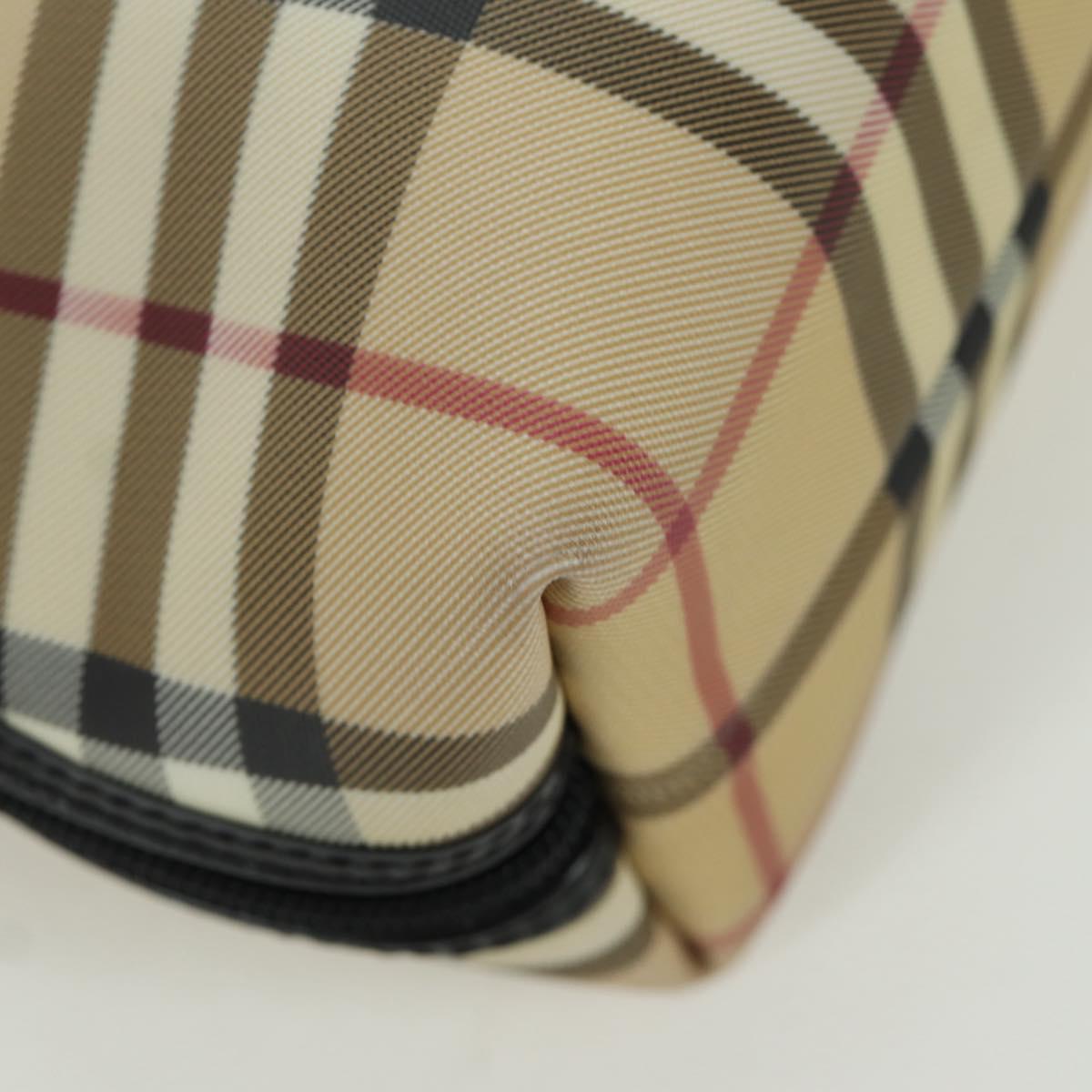 BURBERRY Nova Check Backpack PVC Beige Auth am11045V