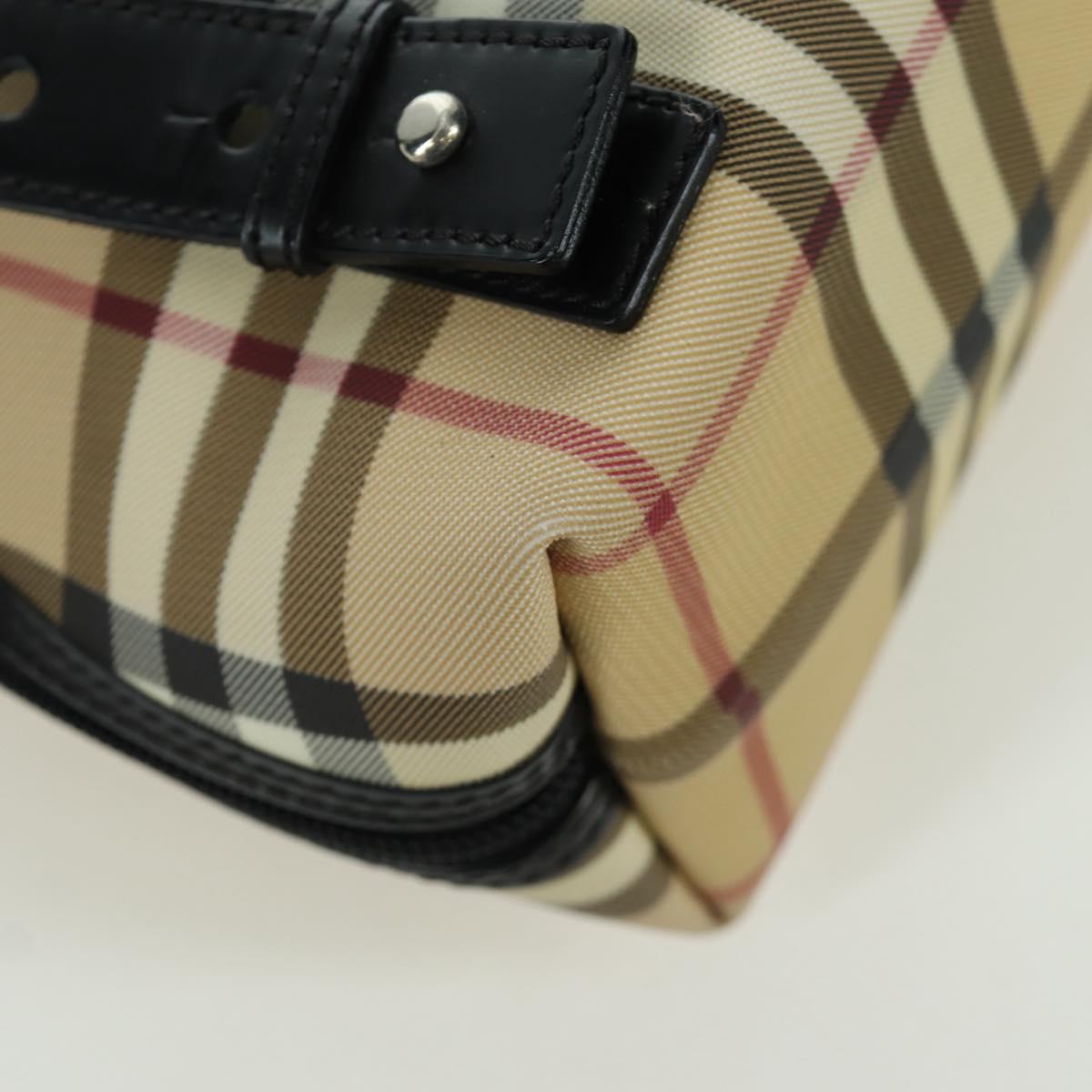 BURBERRY Nova Check Backpack PVC Beige Auth am11045V