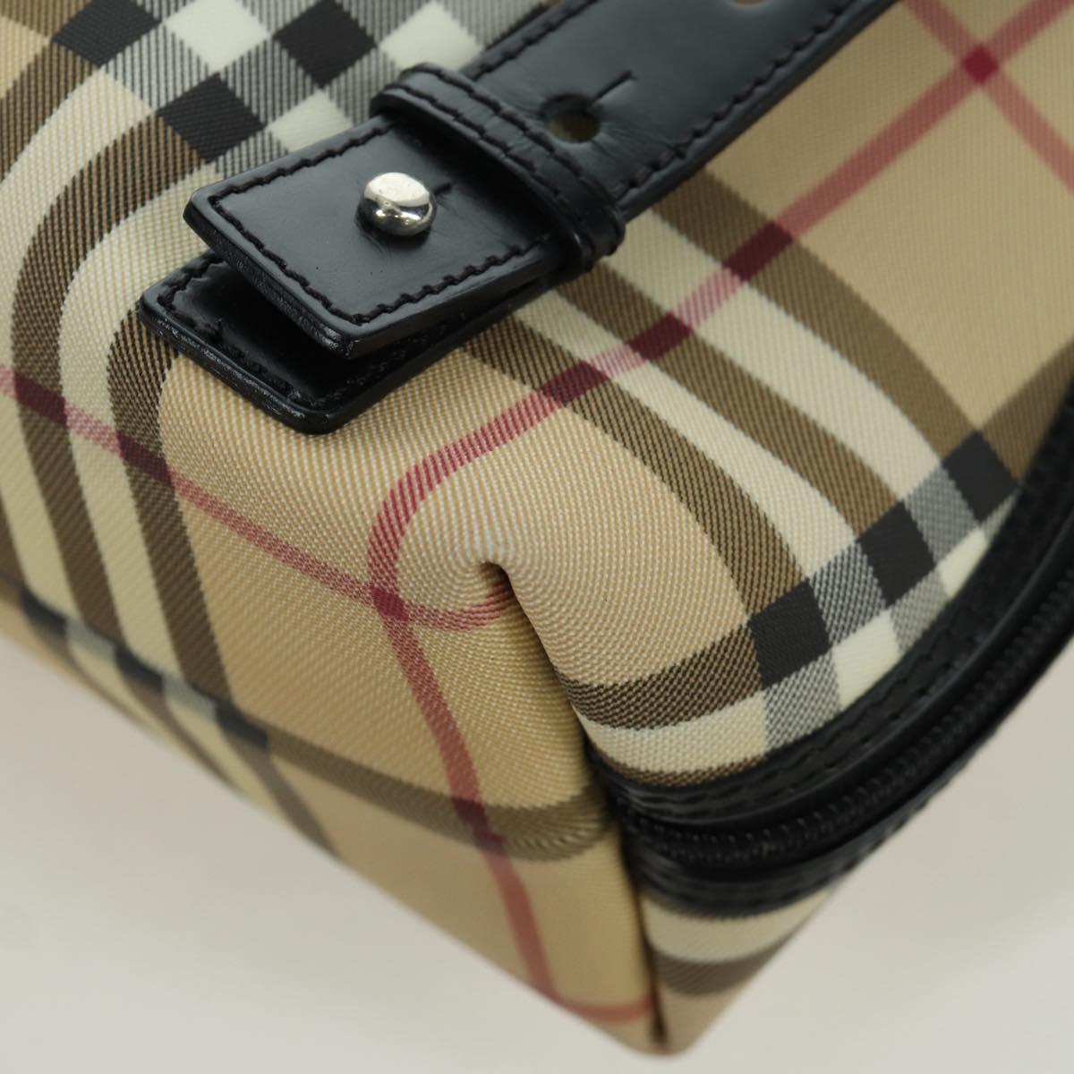 BURBERRY Nova Check Backpack PVC Beige Auth am11045V