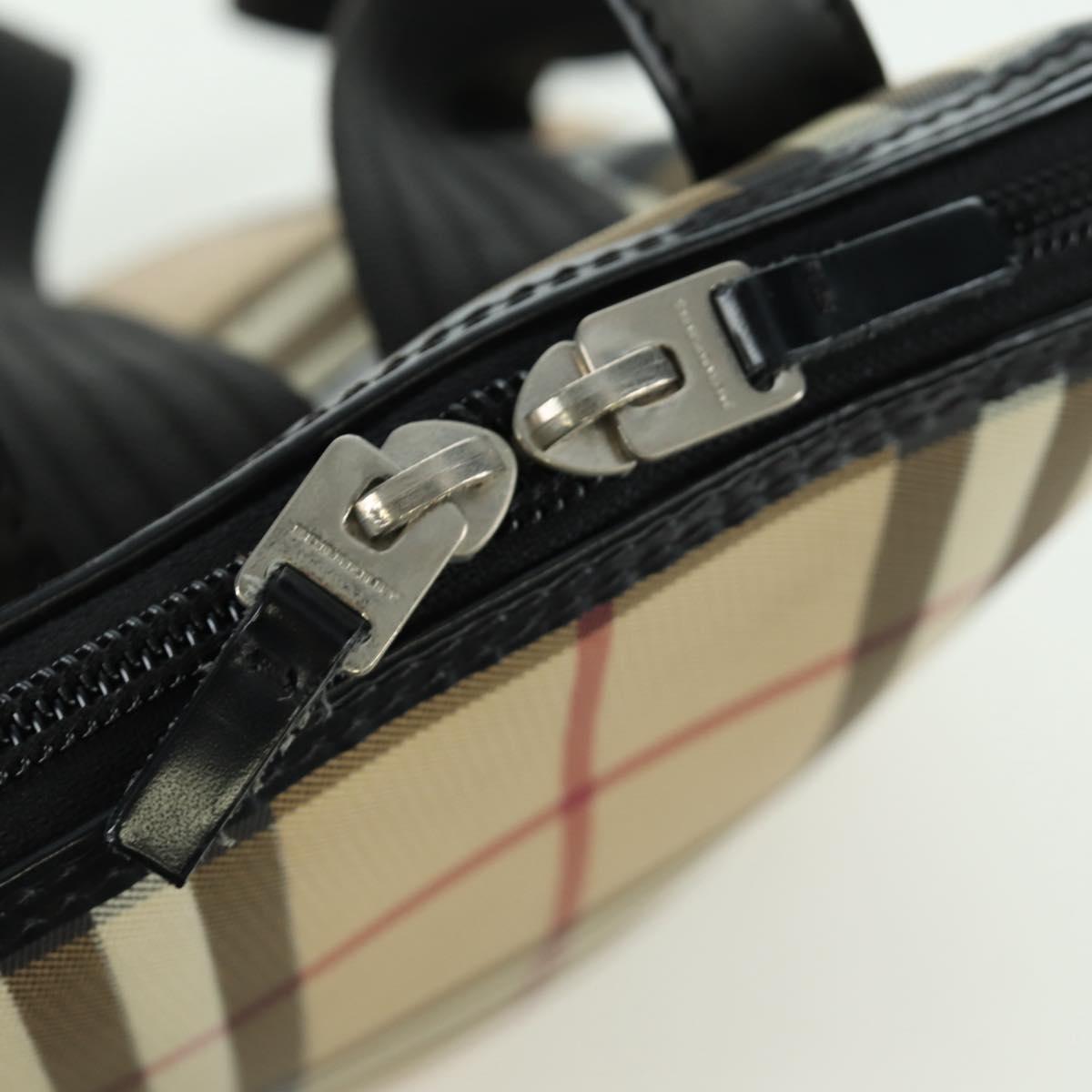 BURBERRY Nova Check Backpack PVC Beige Auth am11045V