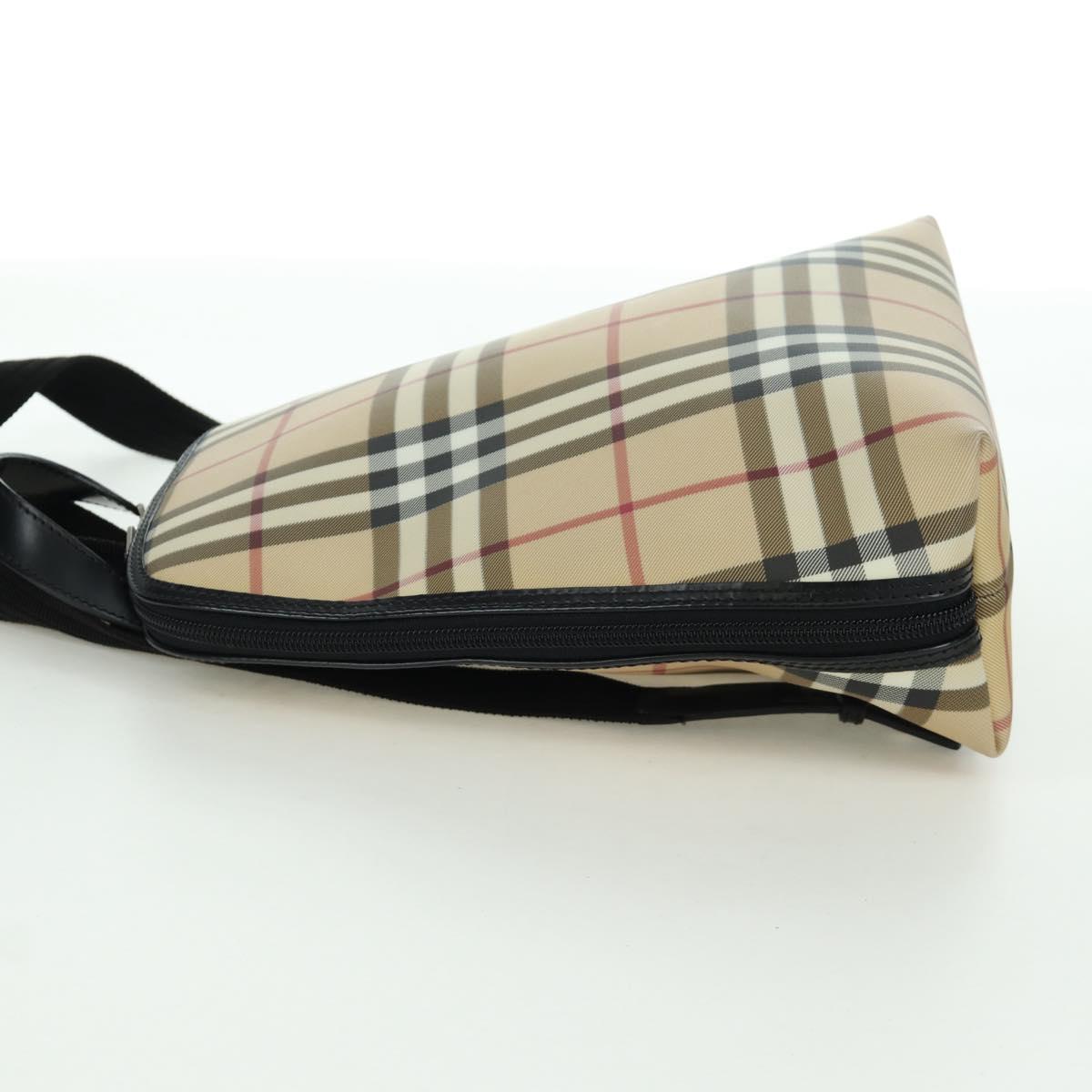 BURBERRY Nova Check Backpack PVC Beige Auth am11045V