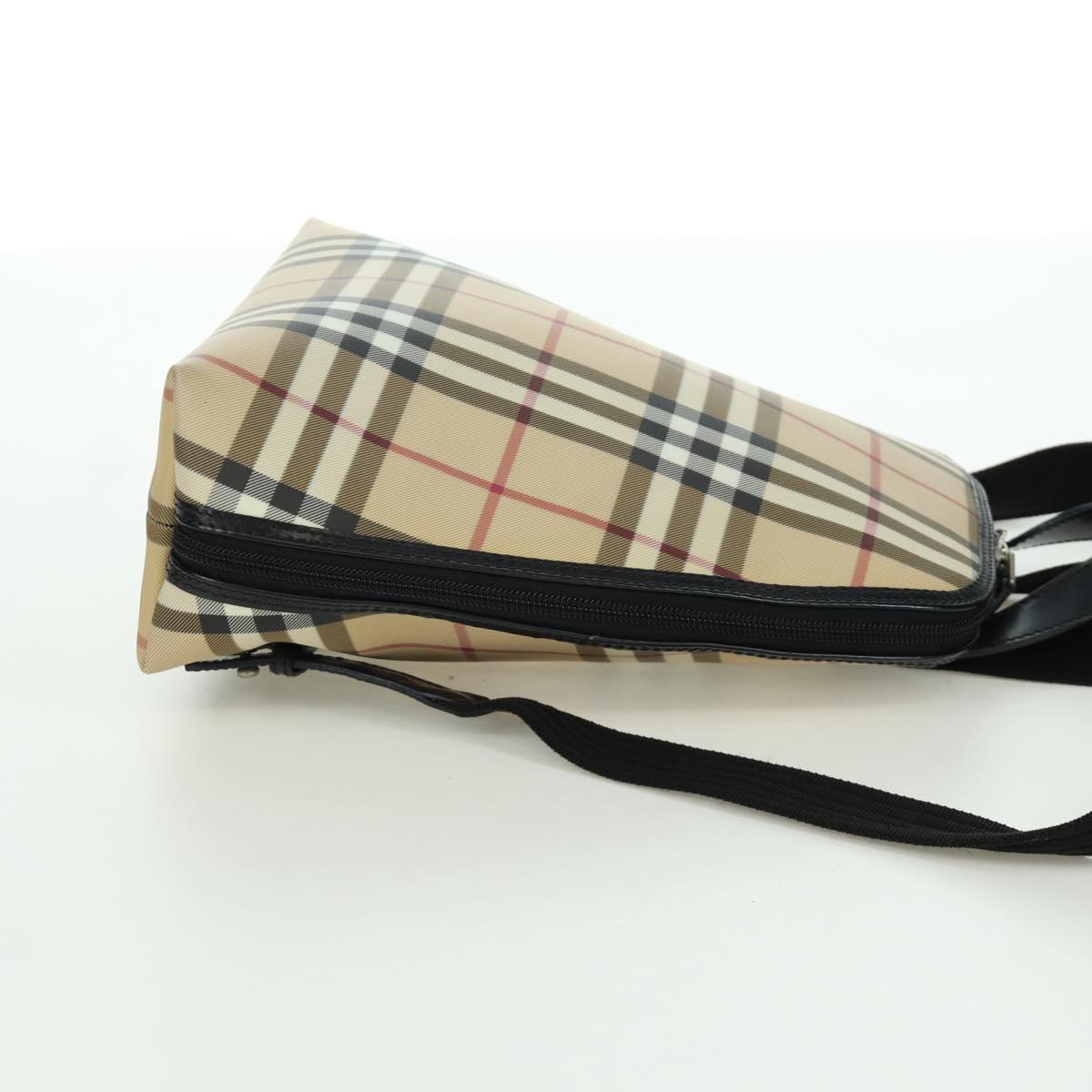 BURBERRY Nova Check Backpack PVC Beige Auth am11045V