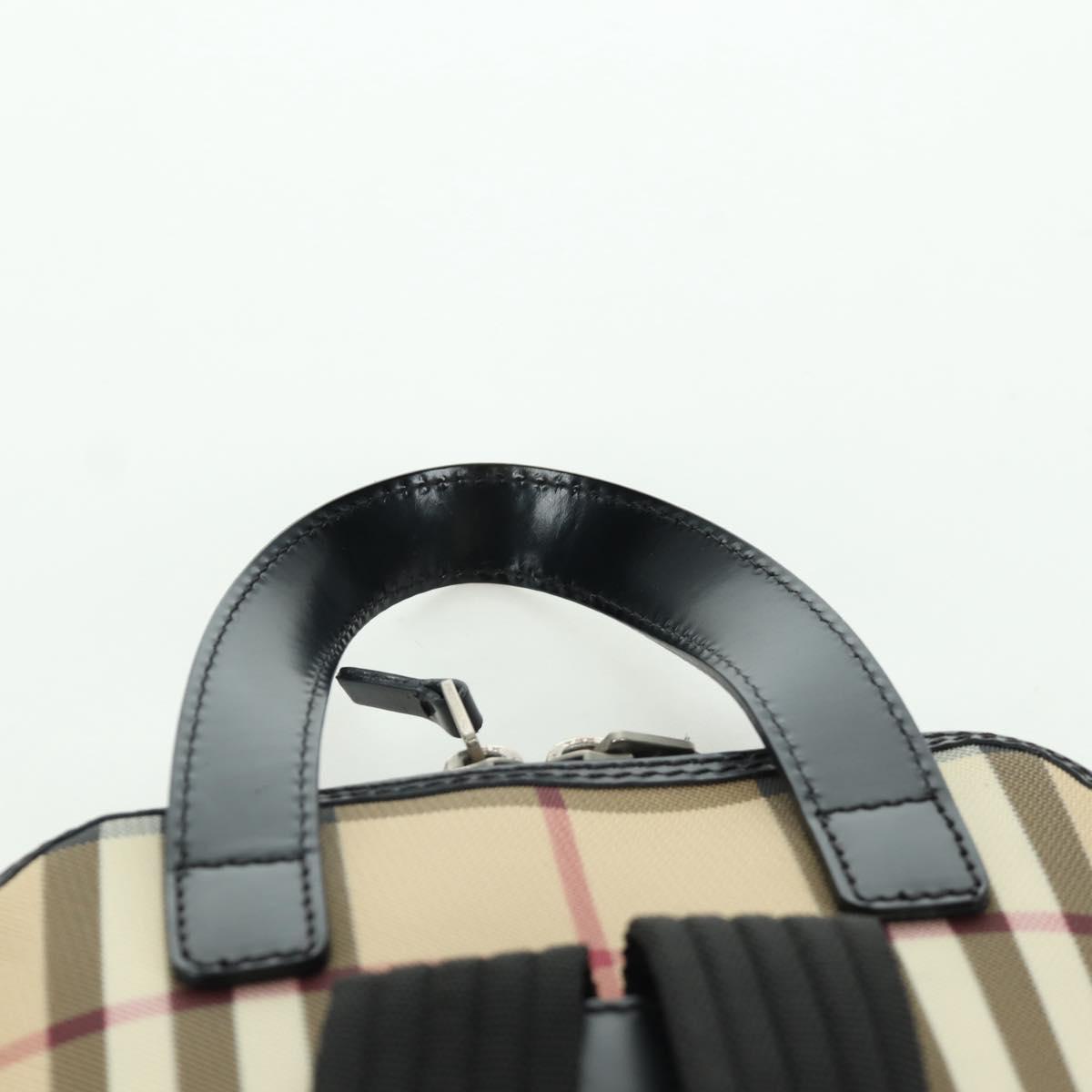 BURBERRY Nova Check Backpack PVC Beige Auth am11045V