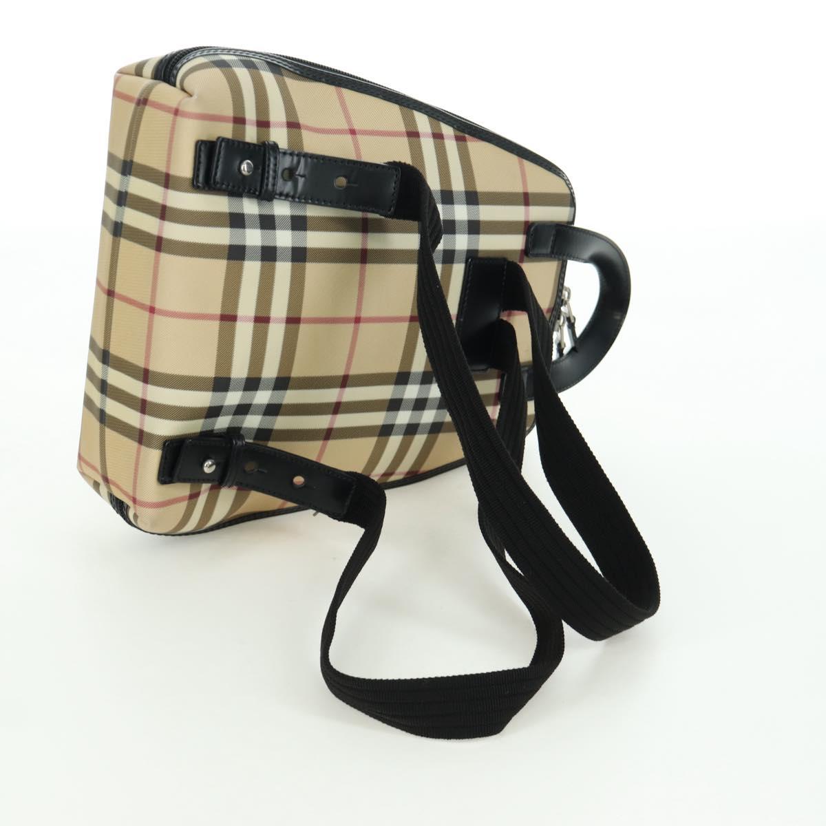 BURBERRY Nova Check Backpack PVC Beige Auth am11045V