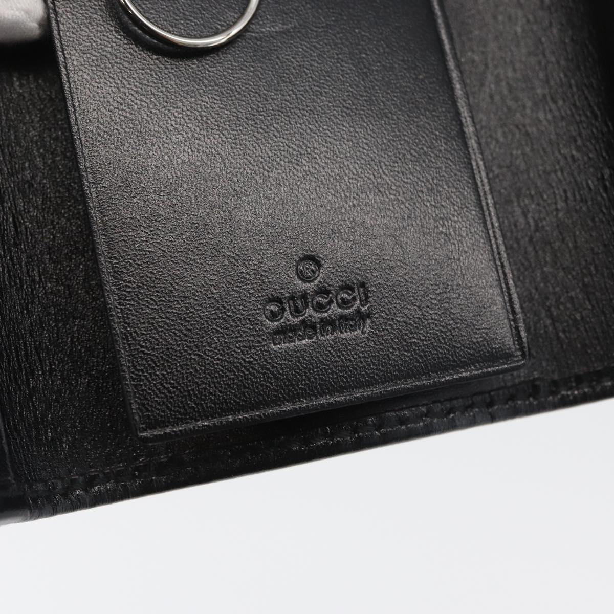 GUCCI GG Implementation Key Case PVC Black Silver Auth am11083A