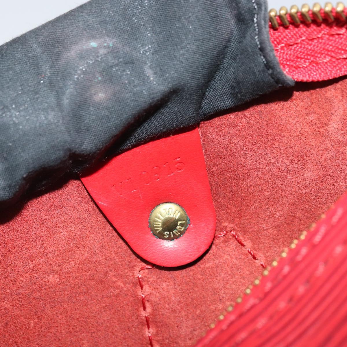 LOUIS VUITTON Epi Speedy 25 Hand Bag Castilian Red M43017 LV Auth am11090A