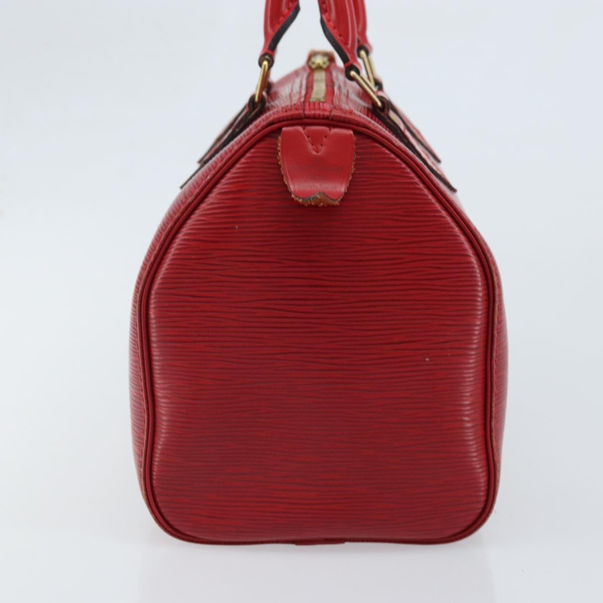 LOUIS VUITTON Epi Speedy 25 Hand Bag Castilian Red M43017 LV Auth am11090A