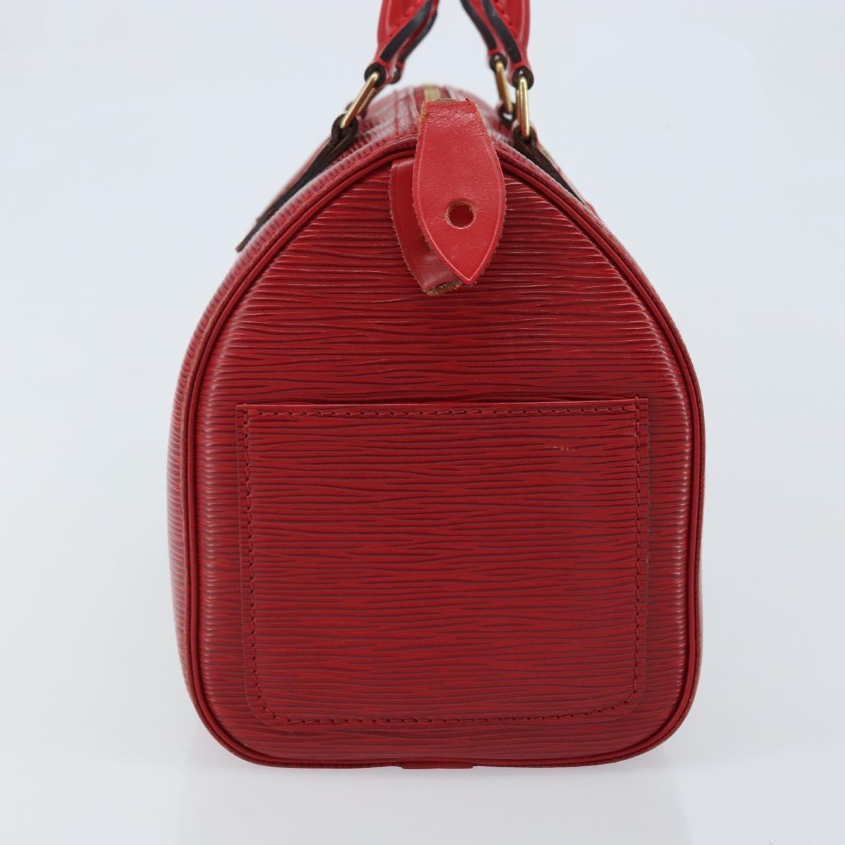 LOUIS VUITTON Epi Speedy 25 Hand Bag Castilian Red M43017 LV Auth am11090A