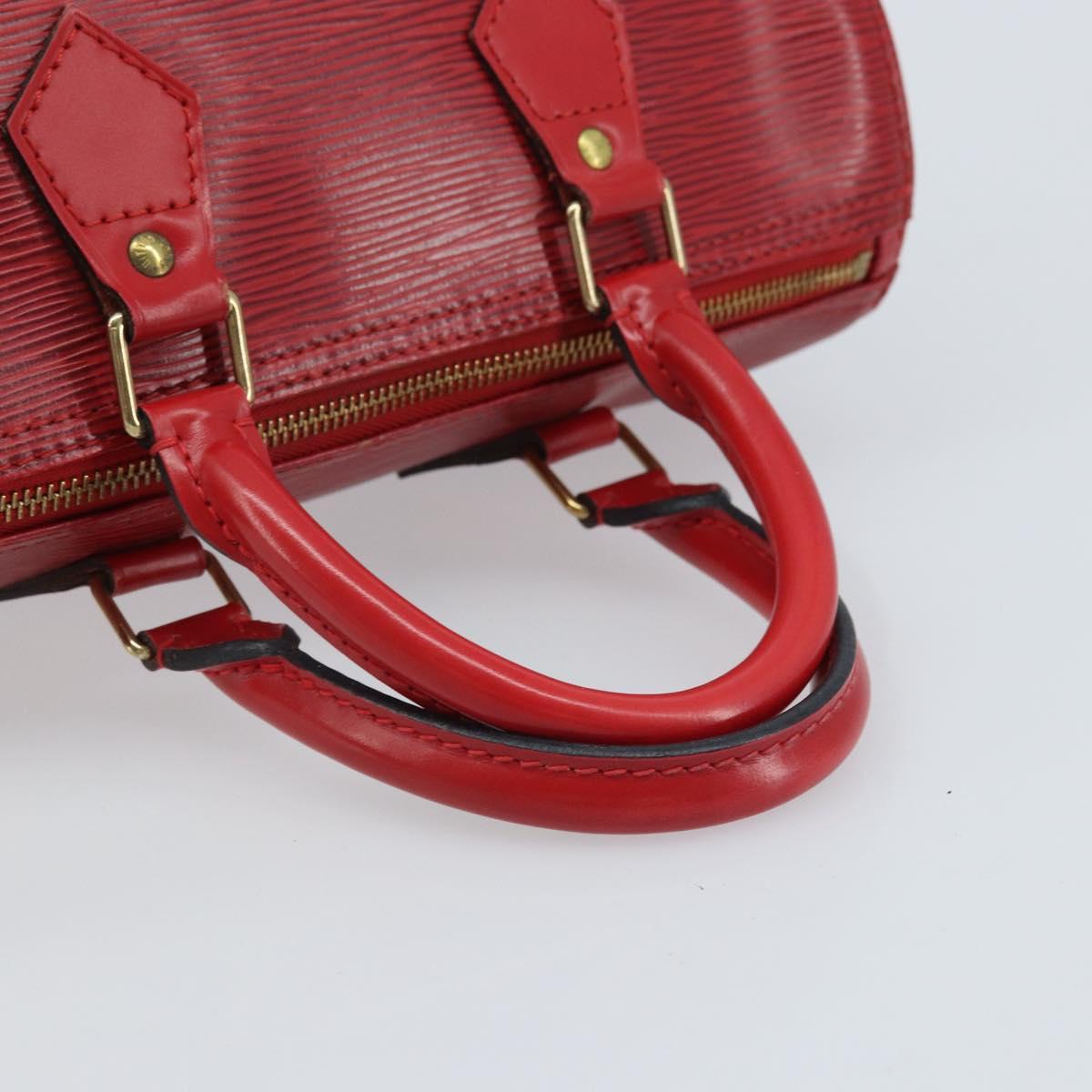 LOUIS VUITTON Epi Speedy 25 Hand Bag Castilian Red M43017 LV Auth am11090A