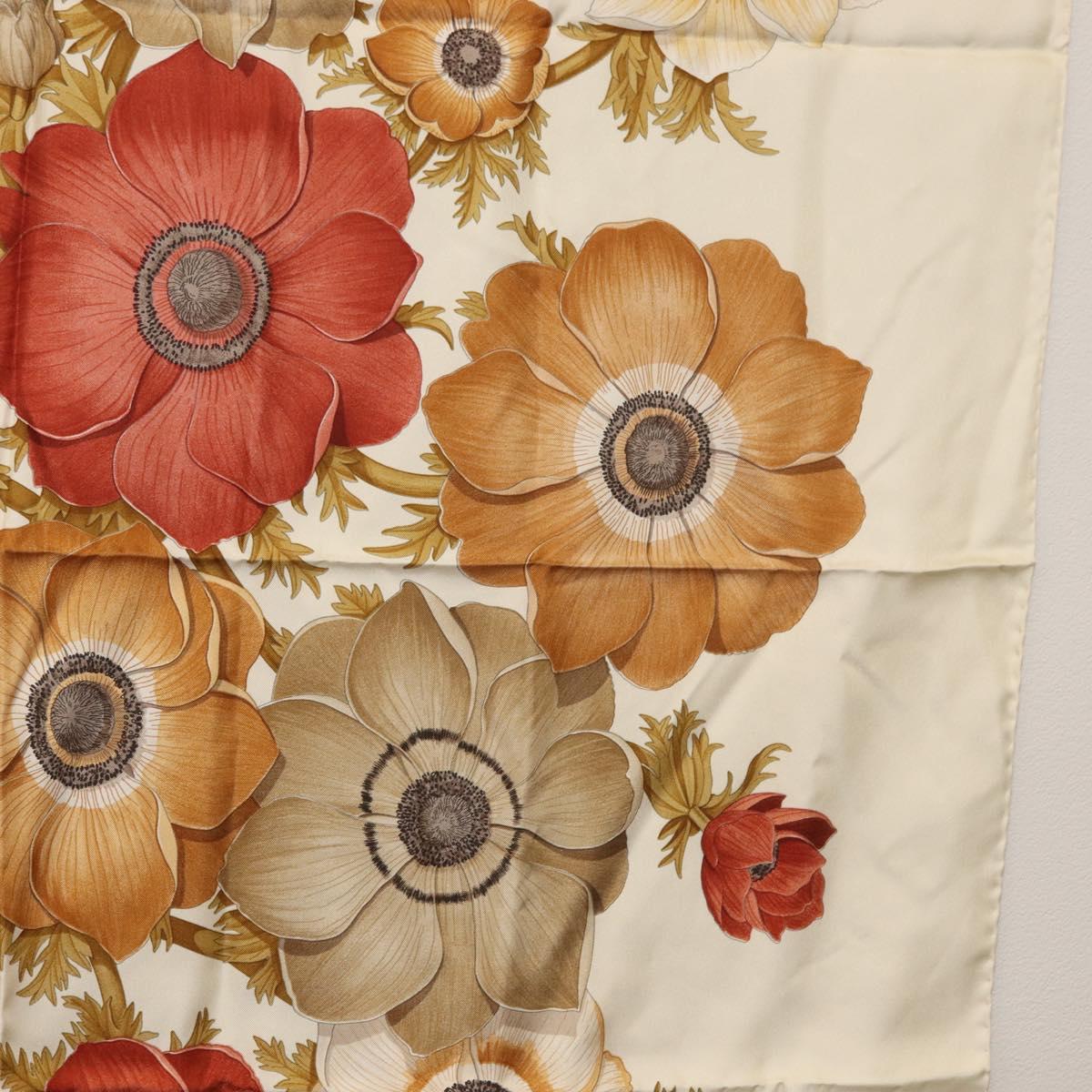 Salvatore Ferragamo Scarf Silk White Auth am11100A