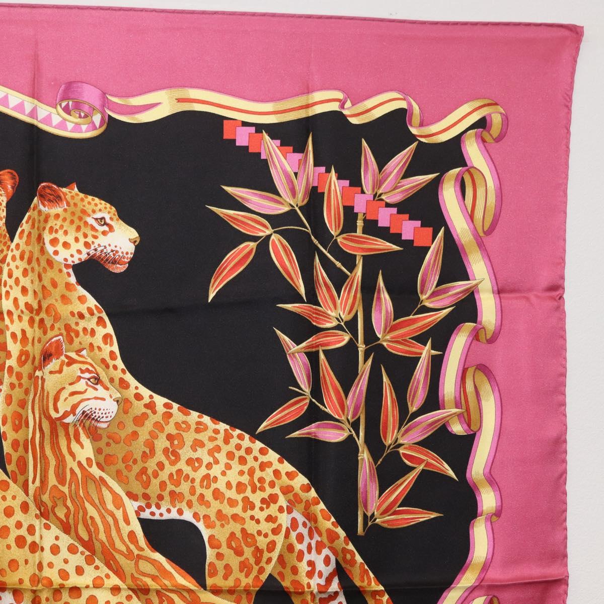 Salvatore Ferragamo Scarf Silk Pink Auth am11101A