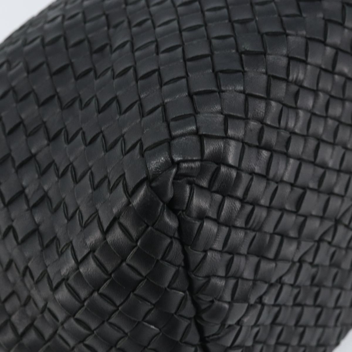 BOTTEGA VENETA INTRECCIATO Cabas MM Bag Leather Black 115664 Auth am11136SAV