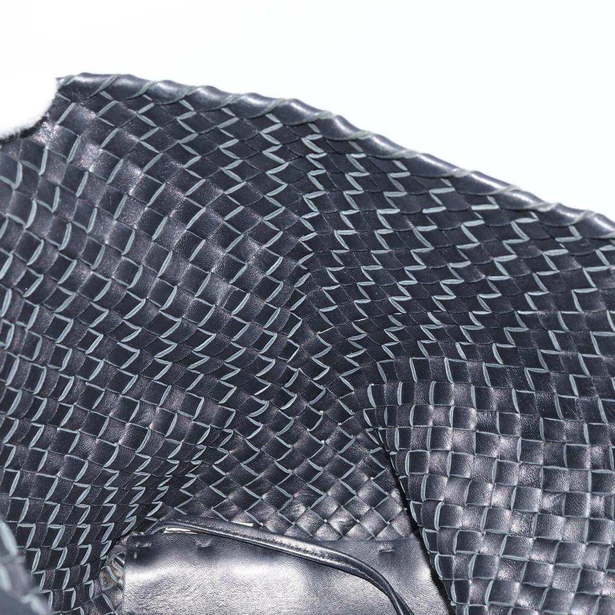 BOTTEGA VENETA INTRECCIATO Cabas MM Bag Leather Black 115664 Auth am11136SAV