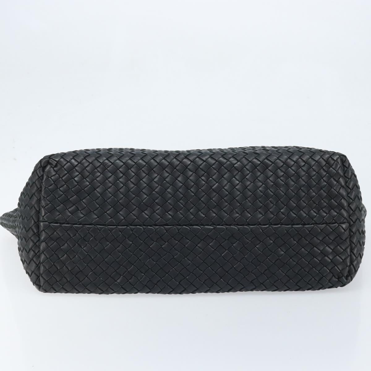 BOTTEGA VENETA INTRECCIATO Cabas MM Bag Leather Black 115664 Auth am11136SAV