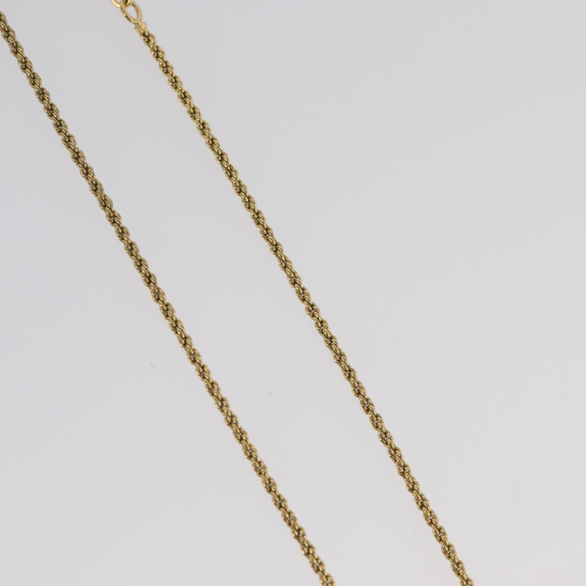 Christian Dior Necklace metal Gold Auth am11150V