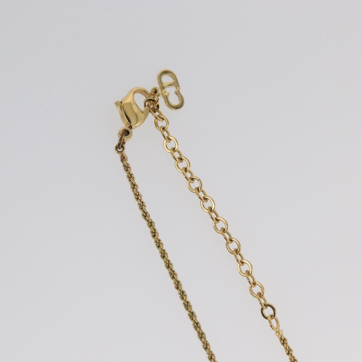 Christian Dior Necklace metal Gold Auth am11150V