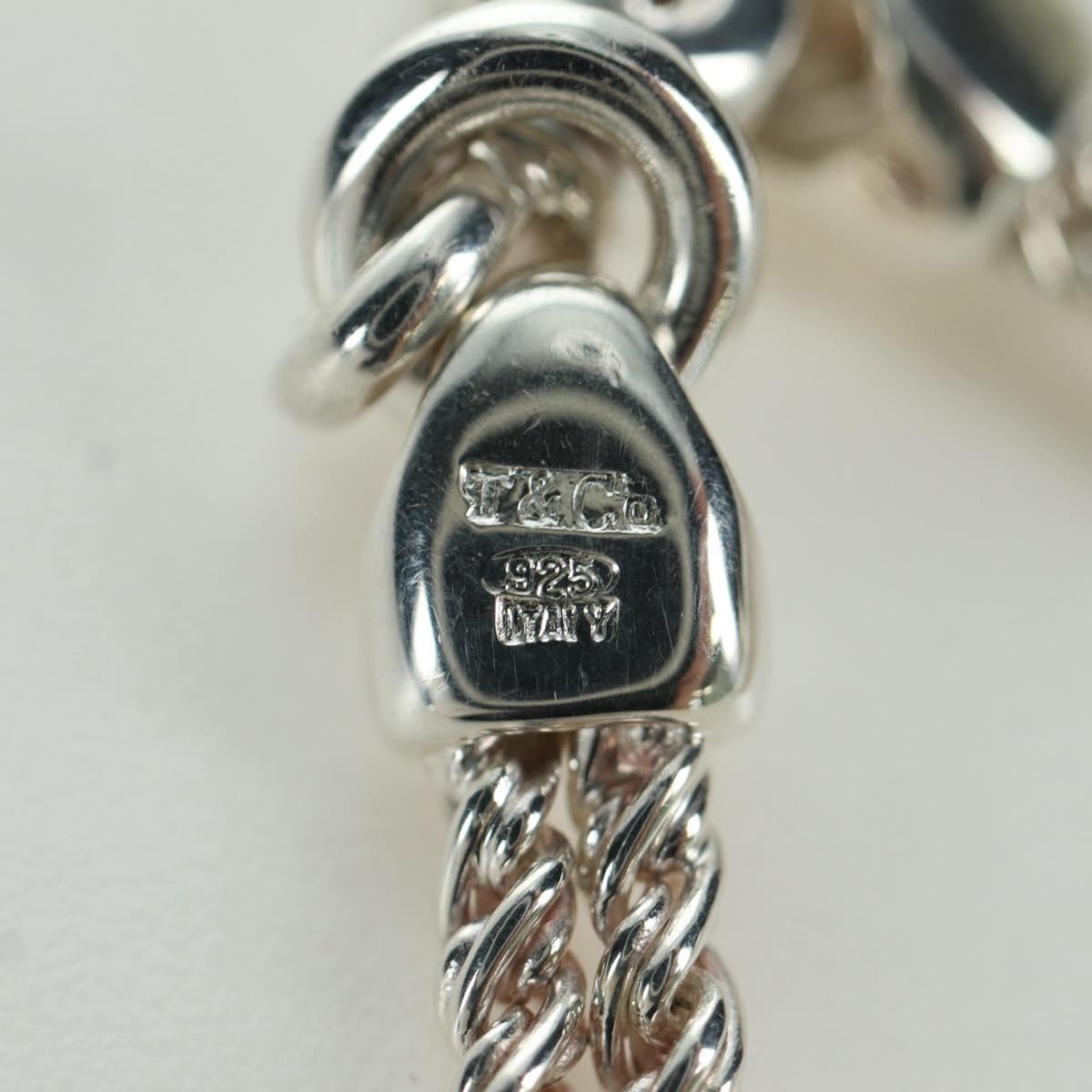 TIFFANY&Co. Double Rope Center Knot Necklace Ag925 Silver Auth am11156SAM