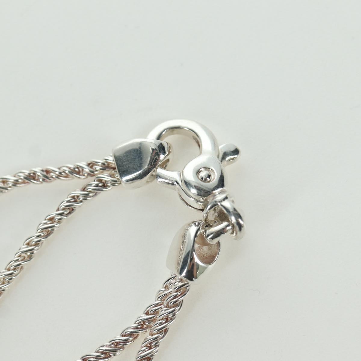 TIFFANY&Co. Double Rope Center Knot Necklace Ag925 Silver Auth am11156SAM