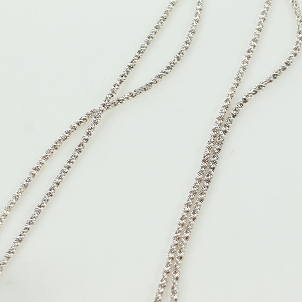 TIFFANY&Co. Double Rope Center Knot Necklace Ag925 Silver Auth am11156SAM