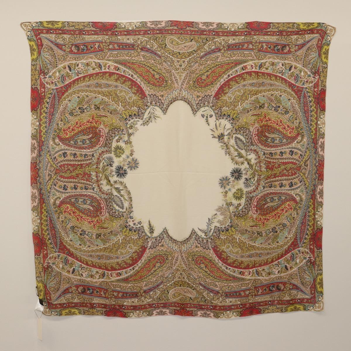 ETRO Large Format Scarf Silk Multicolor Auth am11161A