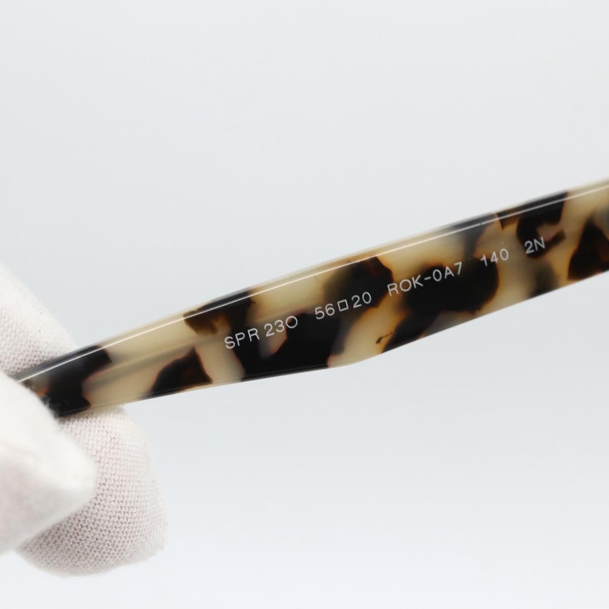 PRADA Leopard Sunglasses Plastic Black Auth am11163A
