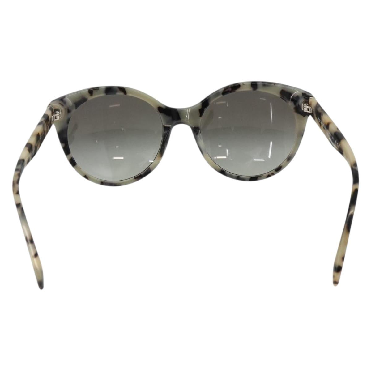 PRADA Leopard Sunglasses Plastic Black Auth am11163A