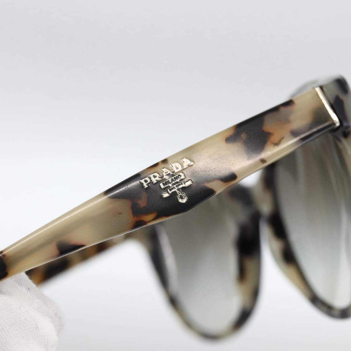 PRADA Leopard Sunglasses Plastic Black Auth am11163A