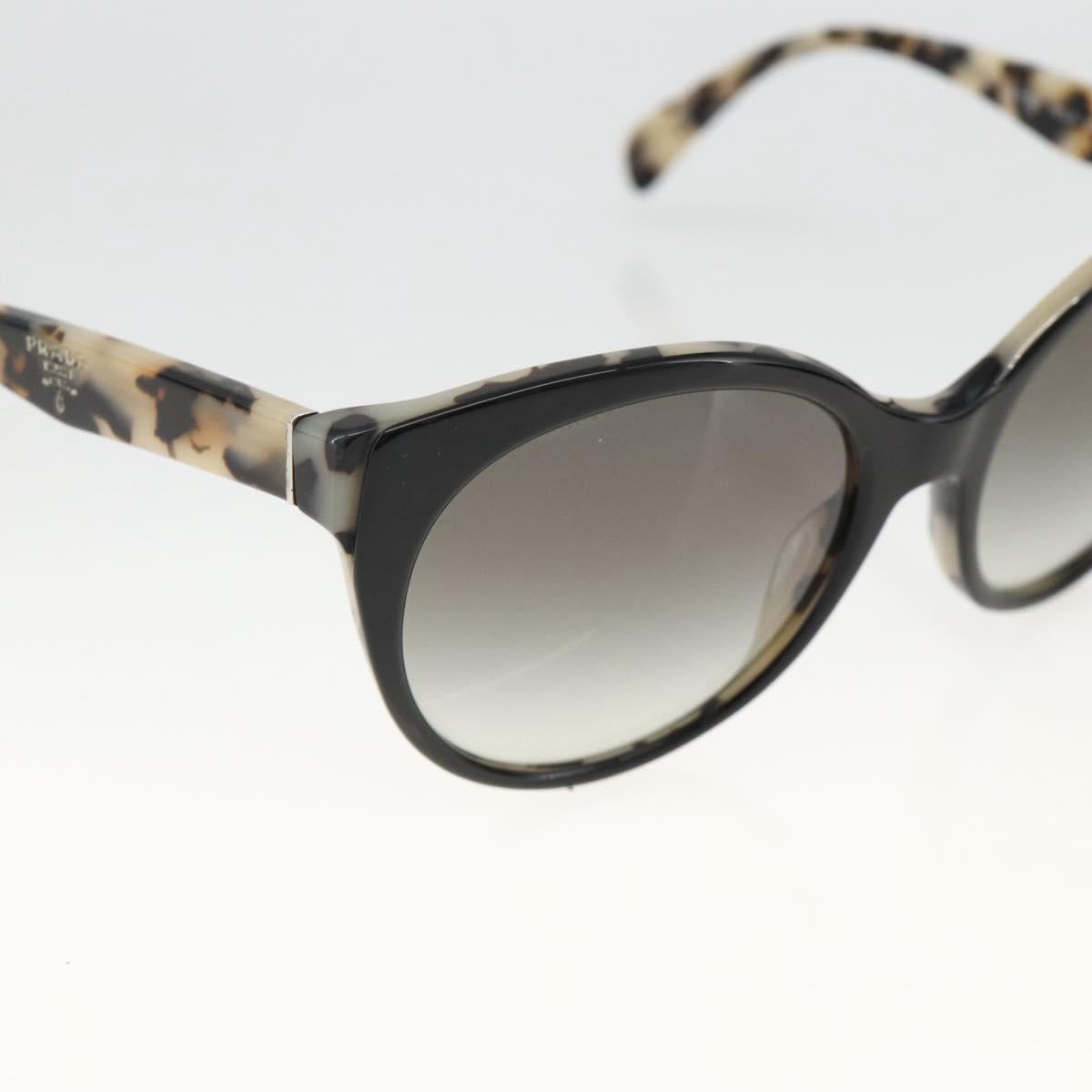 PRADA Leopard Sunglasses Plastic Black Auth am11163A