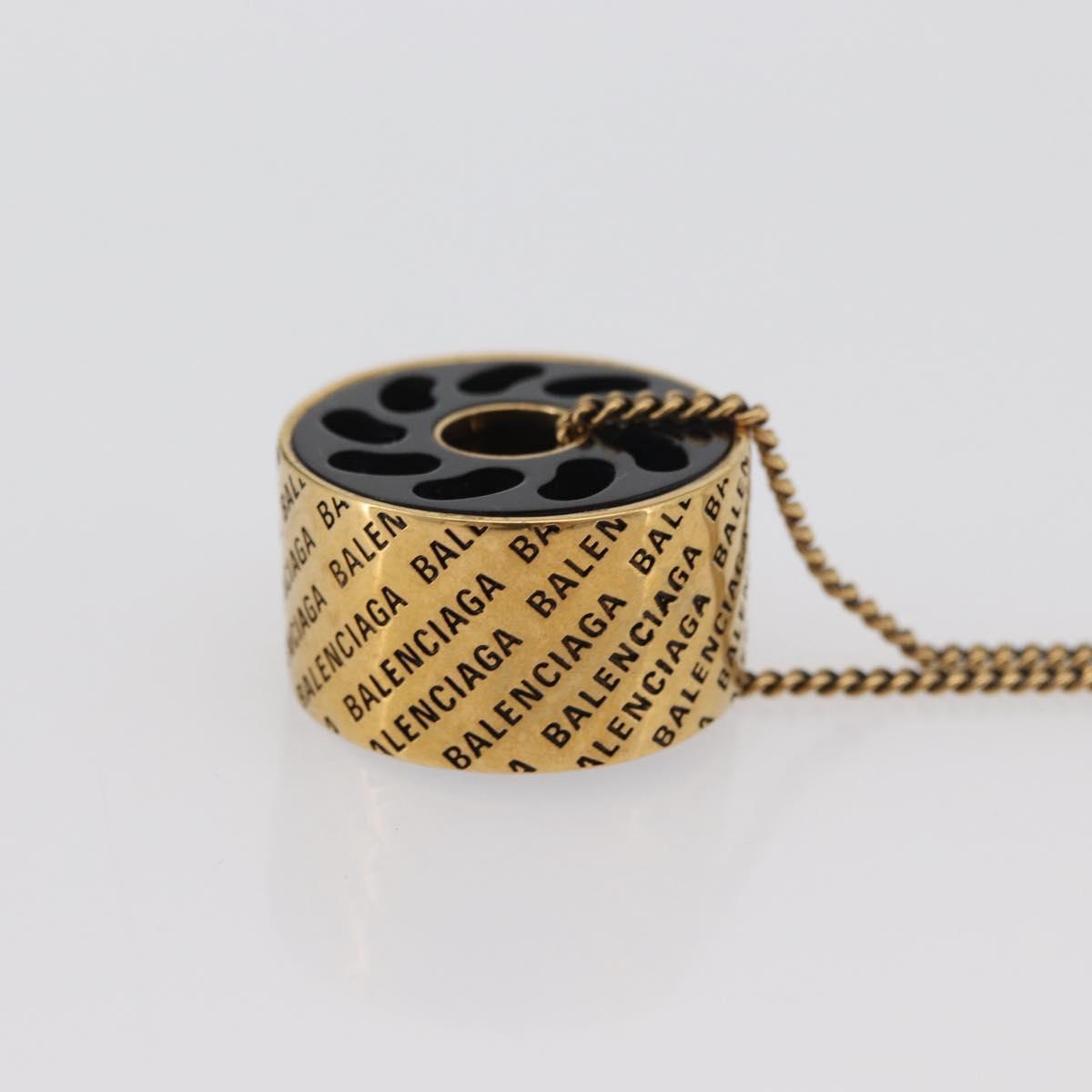 BALENCIAGA Necklace metal Gold Auth am11164V