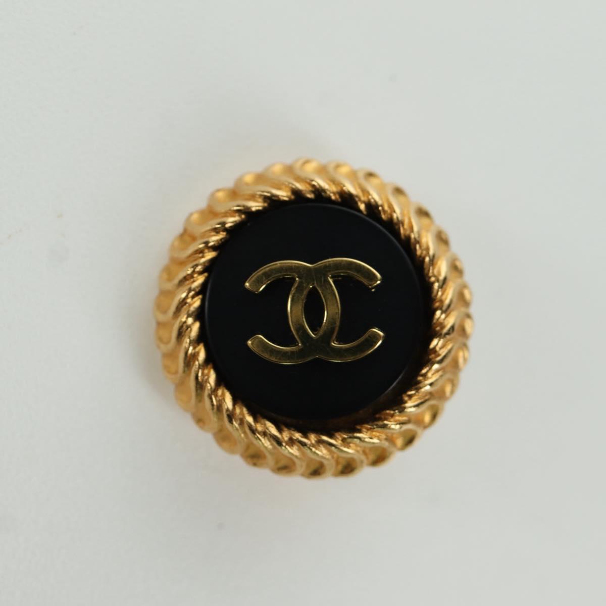 CHANEL COCO Mark Earring metal Gold CC Auth am11179M