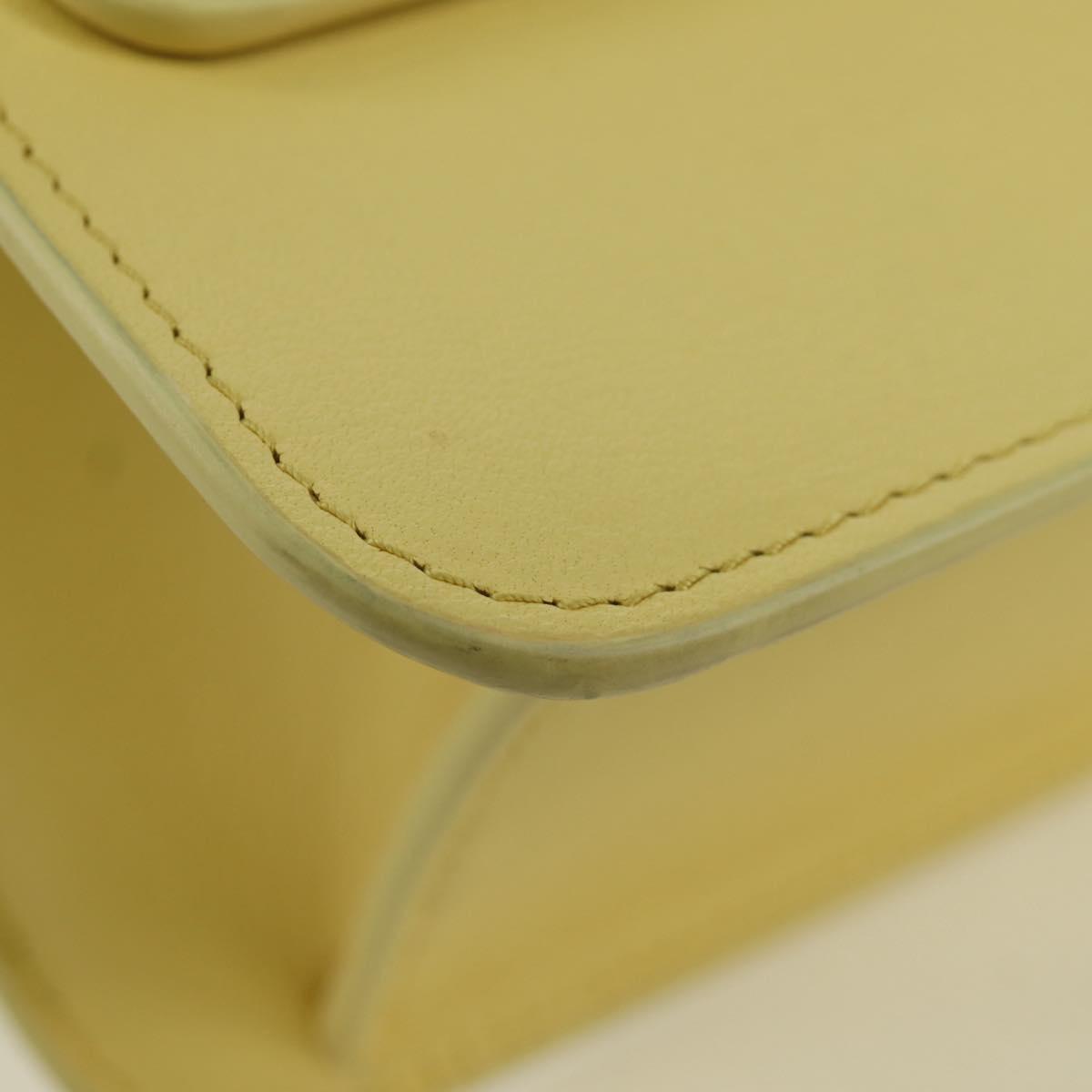 BALLY BALLY Logo Limited To 30 Items Bag Leather Gold Yellow Auth am11184SM
