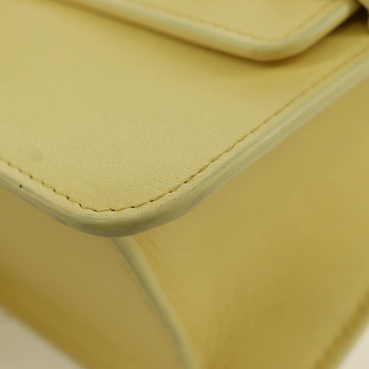 BALLY BALLY Logo Limited To 30 Items Bag Leather Gold Yellow Auth am11184SM