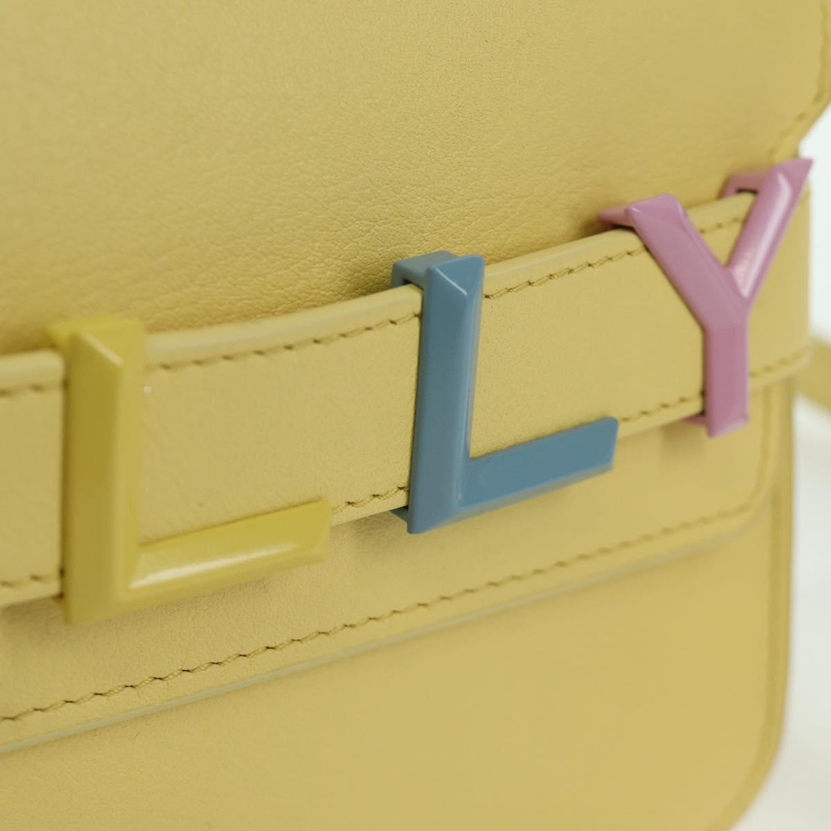 BALLY BALLY Logo Limited To 30 Items Bag Leather Gold Yellow Auth am11184SM